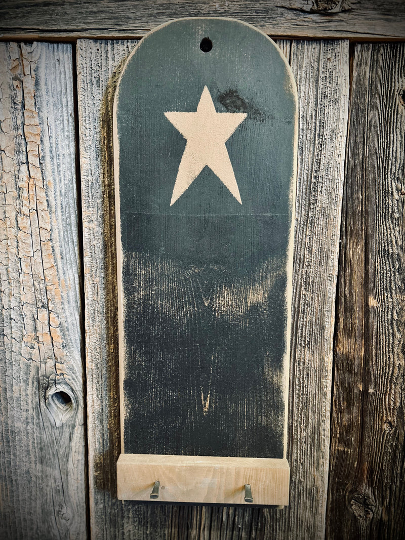 Wood Wall Hanging w/Painted Star