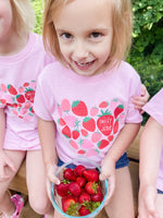 Tis So Sweet To Trust In Jesus Strawberry Toddler T-Shirt: Purple / 5/6