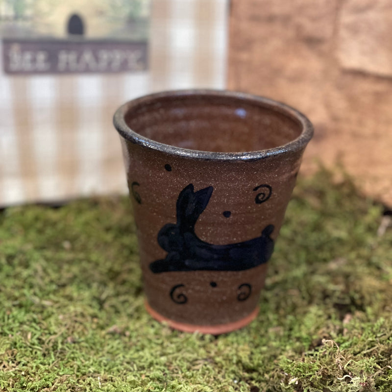 Bunny w/ swirls Tumbler Pottery
