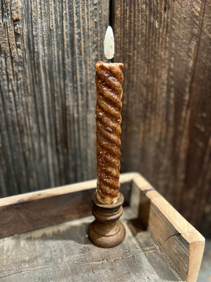 6” battery operated SPIRAL timer taper, Raggedy Junction