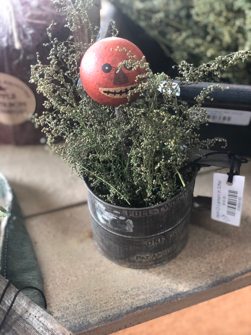 Jack-O-Lantern In Sifter